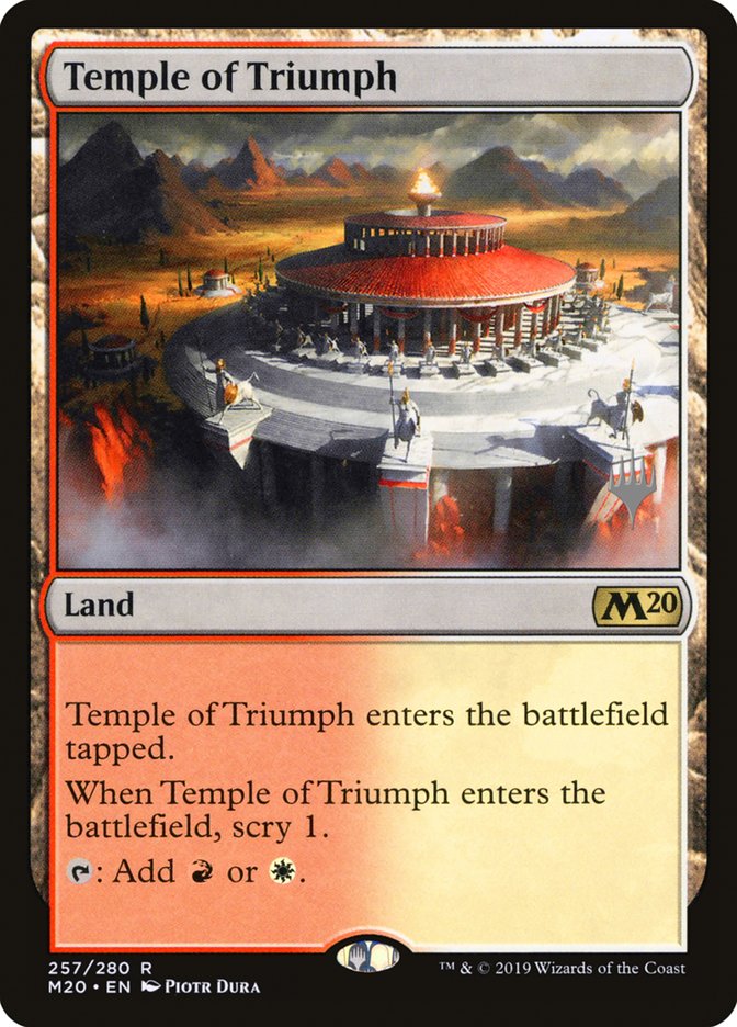 Temple of Triumph (Promo Pack) [Core Set 2020 Promos] | Silver Goblin