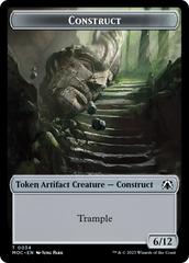 Phyrexian Golem // Construct Double-Sided Token [March of the Machine Commander Tokens] | Silver Goblin
