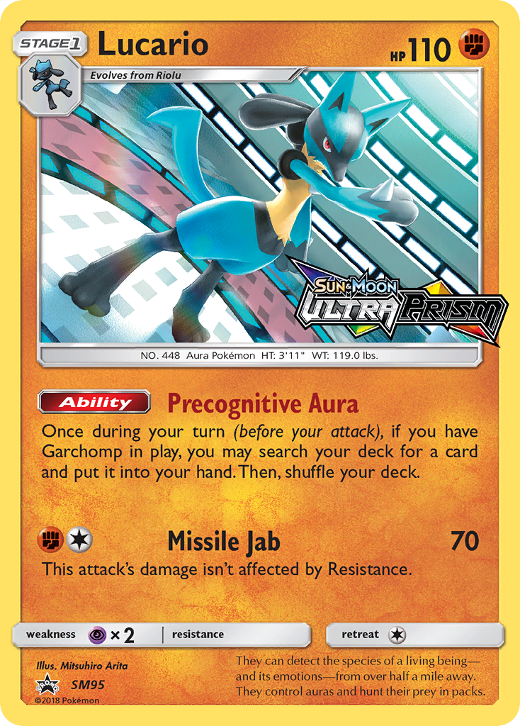 Lucario (SM95) (Prerelease Promo) [Sun & Moon: Black Star Promos] | Silver Goblin