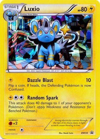 Luxio (BW34) (Cracked Ice Holo) [Black & White: Black Star Promos] | Silver Goblin