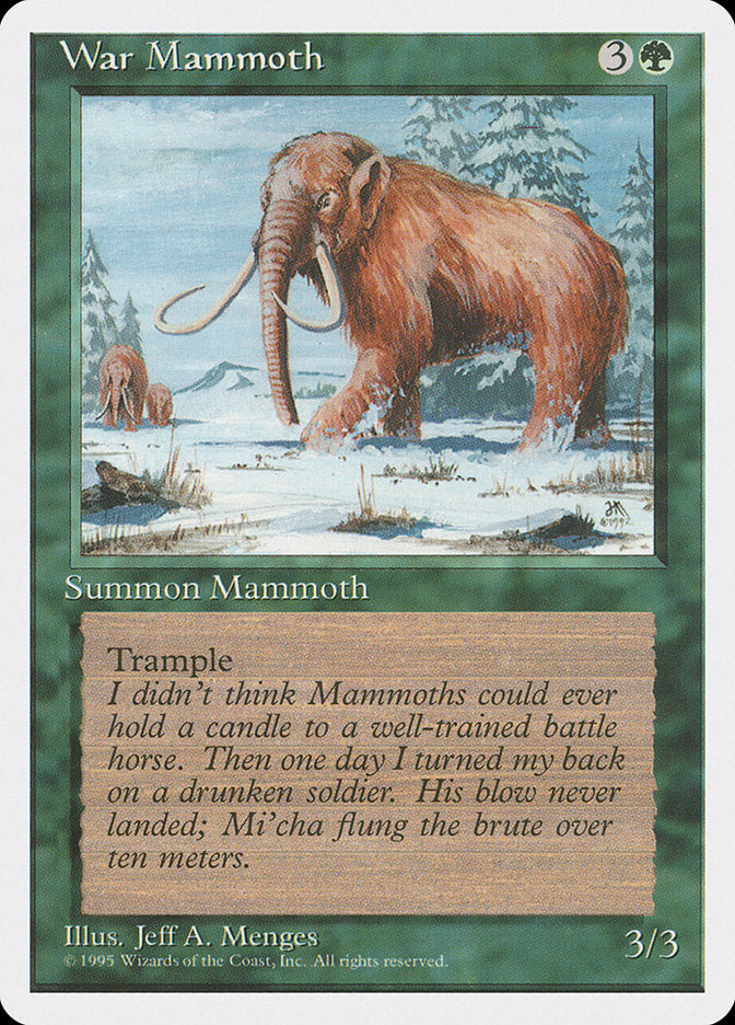 War Mammoth [Fourth Edition] | Silver Goblin
