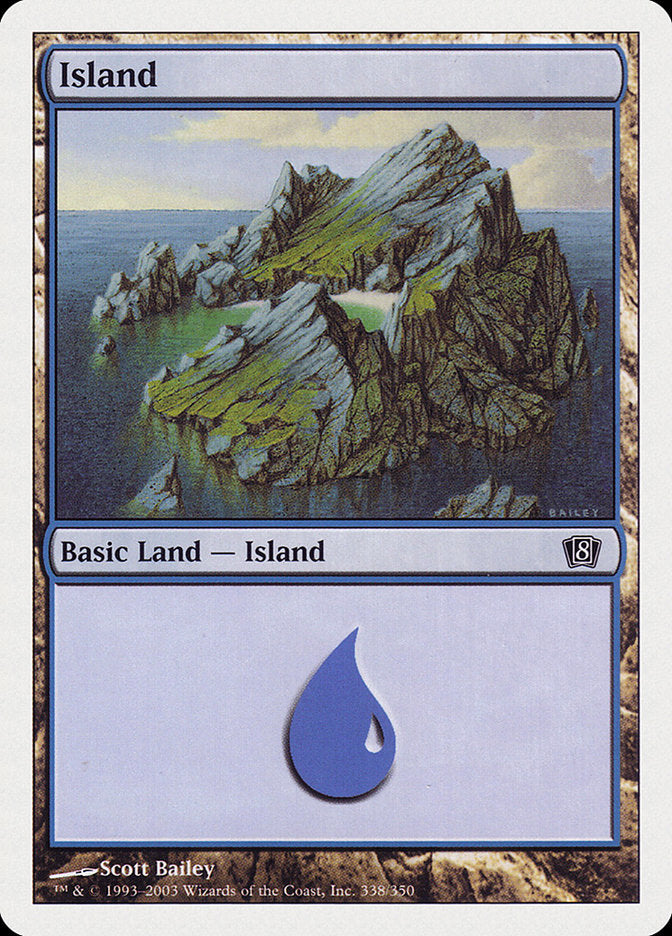 Island (338) [Eighth Edition] | Silver Goblin