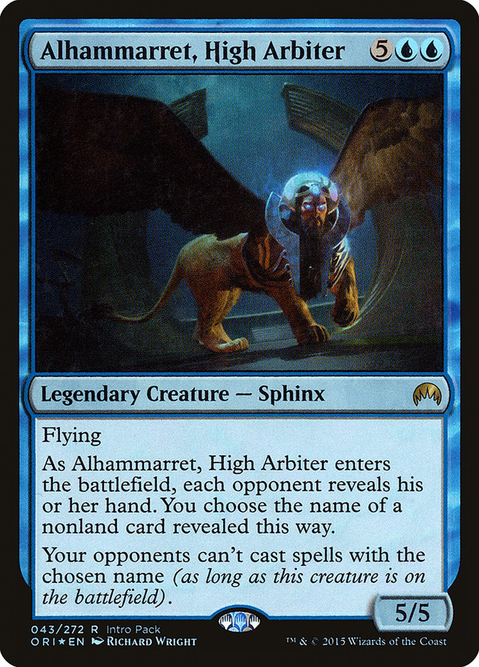 Alhammarret, High Arbiter (Intro Pack) [Magic Origins Promos] | Silver Goblin