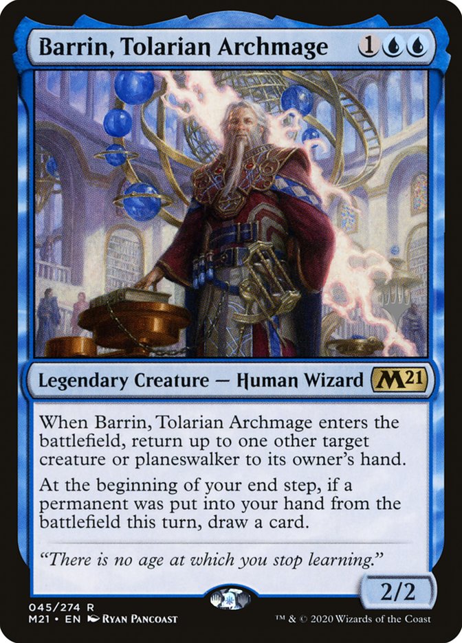 Barrin, Tolarian Archmage (Promo Pack) [Core Set 2021 Promos] | Silver Goblin