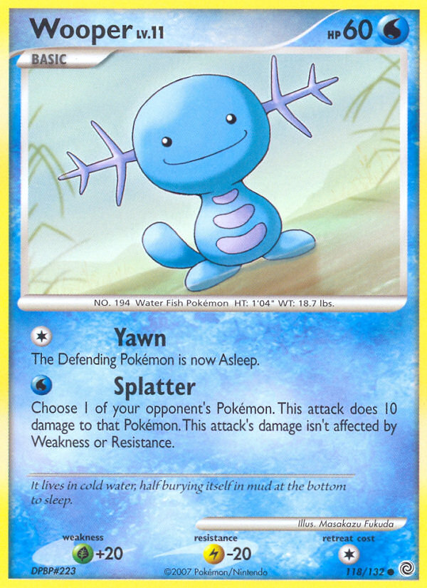 Wooper (118/132) [Diamond & Pearl: Secret Wonders] | Silver Goblin