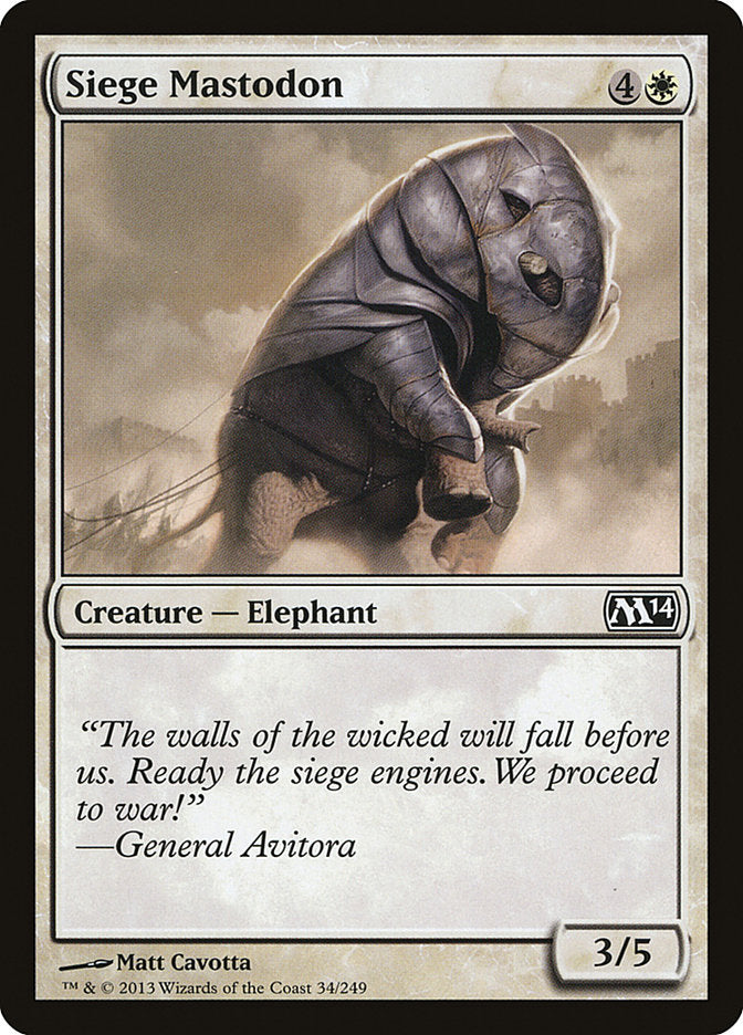 Siege Mastodon [Magic 2014] | Silver Goblin