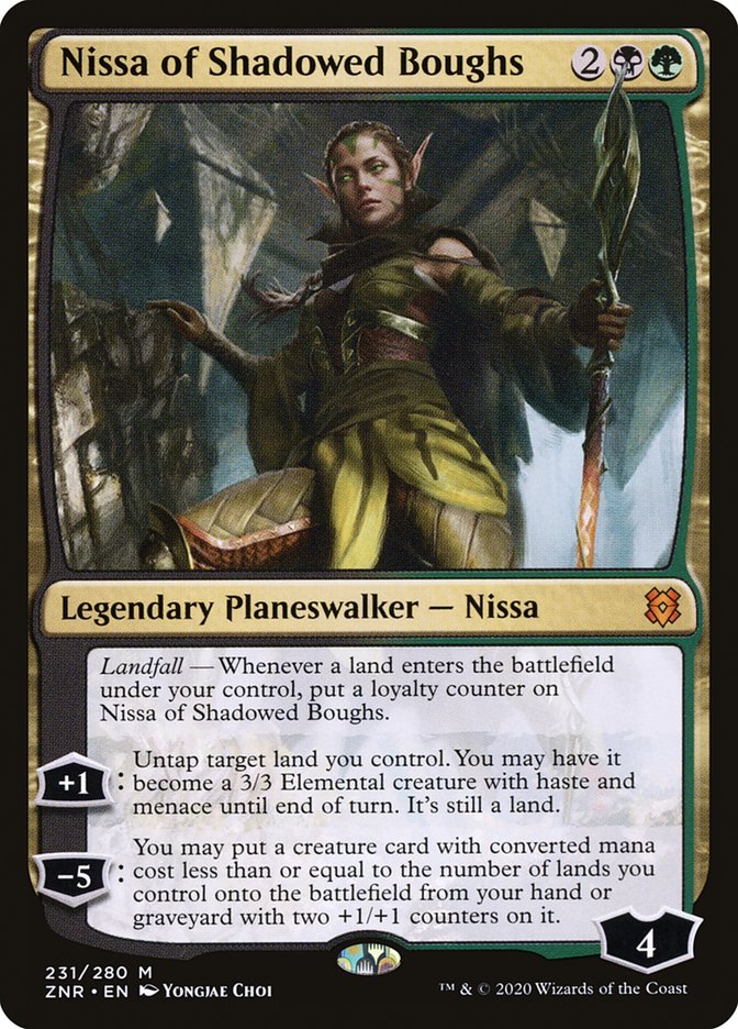Nissa of Shadowed Boughs [Zendikar Rising] | Silver Goblin