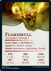 Flameskull Art Card [Dungeons & Dragons: Adventures in the Forgotten Realms Art Series] | Silver Goblin