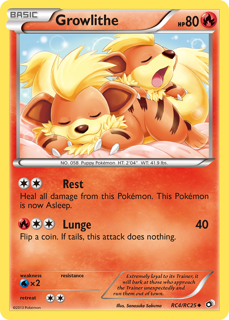 Growlithe (RC4/RC25) [Black & White: Legendary Treasures] | Silver Goblin