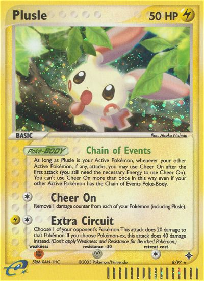 Plusle (8/97) [EX: Dragon] | Silver Goblin