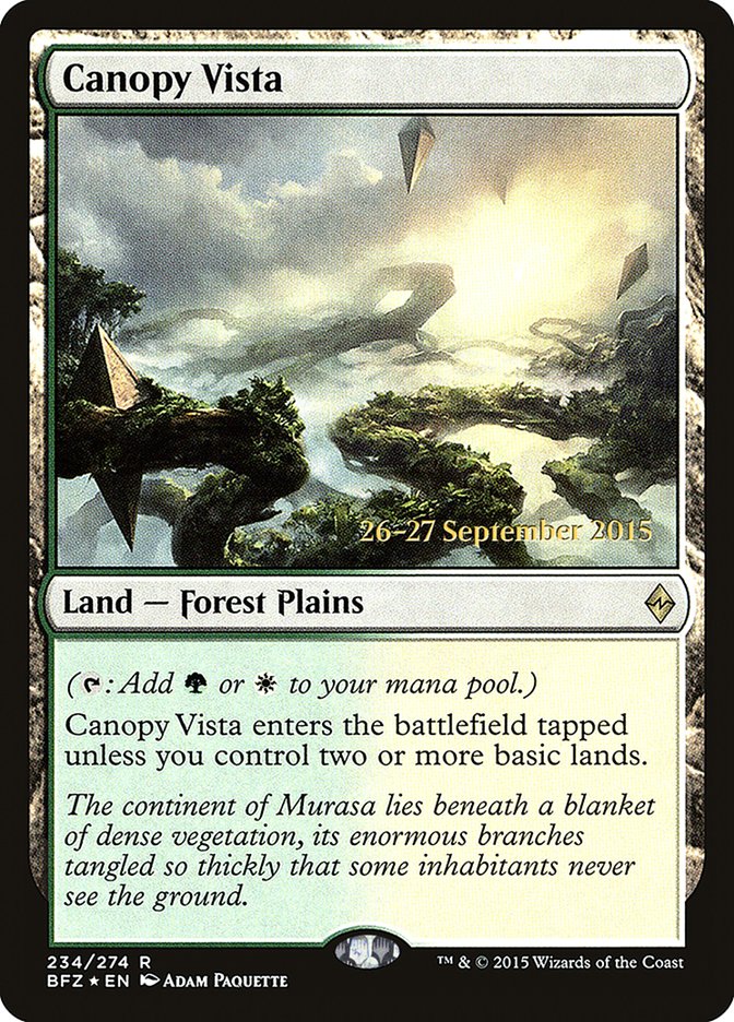 Canopy Vista [Battle for Zendikar Prerelease Promos] | Silver Goblin