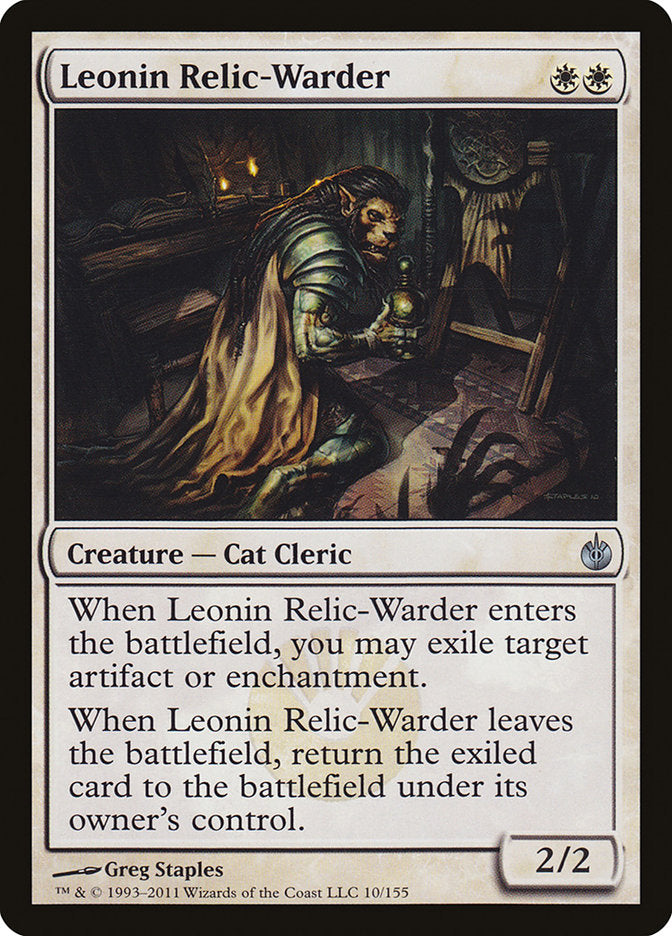 Leonin Relic-Warder [Mirrodin Besieged] | Silver Goblin