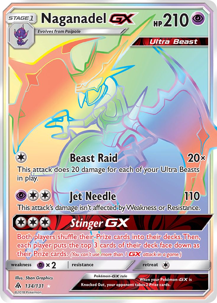 Naganadel GX (134/131) [Sun & Moon: Forbidden Light] | Silver Goblin