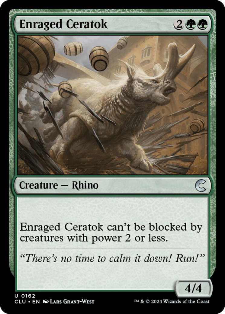 Enraged Ceratok [Ravnica: Clue Edition] | Silver Goblin