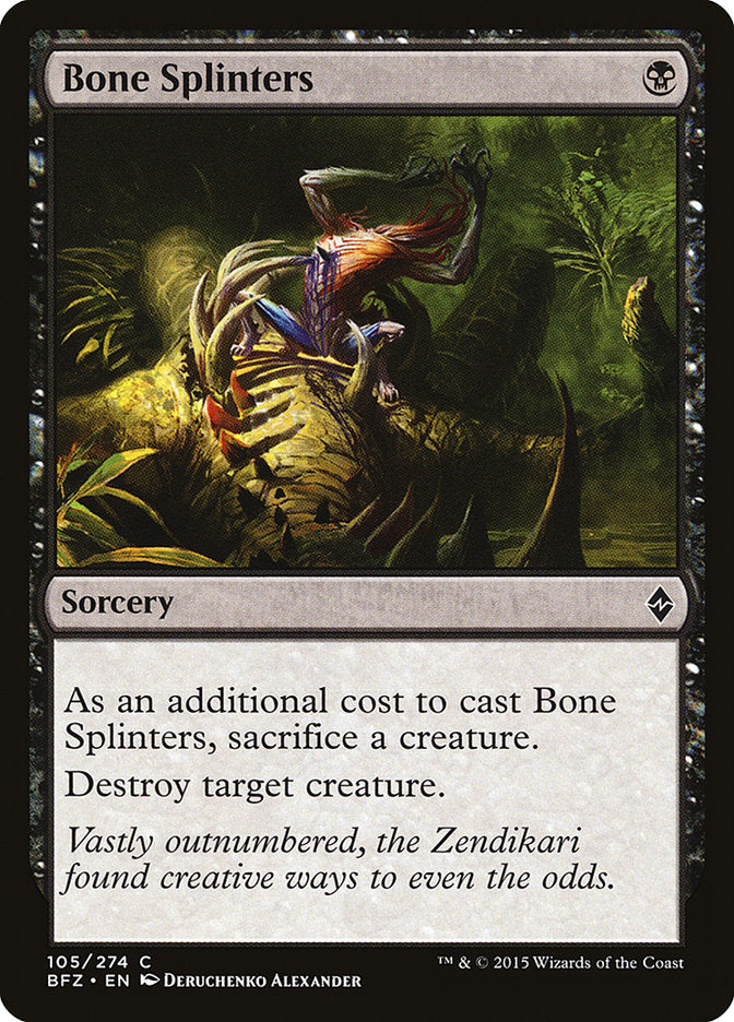 Bone Splinters [Battle for Zendikar] | Silver Goblin