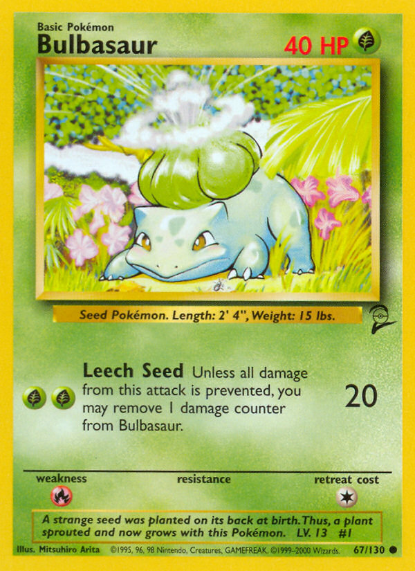 Bulbasaur (67/130) [Base Set 2] | Silver Goblin