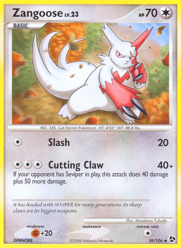 Zangoose (59/106) [Diamond & Pearl: Great Encounters] | Silver Goblin