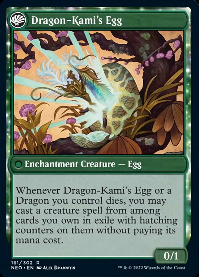 The Dragon-Kami Reborn // Dragon-Kami's Egg [Kamigawa: Neon Dynasty] | Silver Goblin