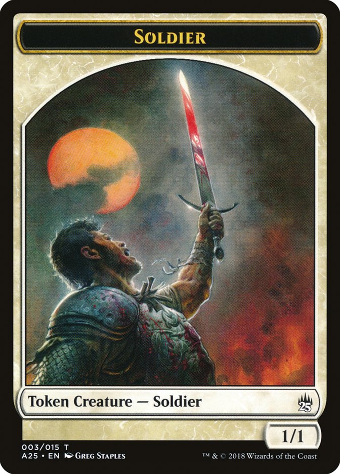 Soldier Token [Masters 25 Tokens] | Silver Goblin