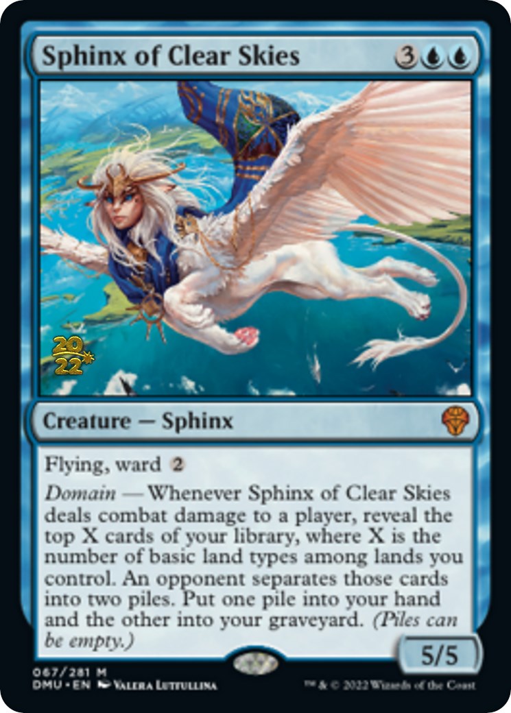 Sphinx of Clear Skies [Dominaria United Prerelease Promos] | Silver Goblin