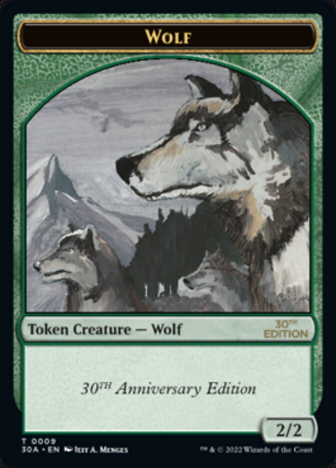 Wolf Token [30th Anniversary Tokens] | Silver Goblin
