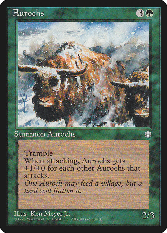 Aurochs [Ice Age] | Silver Goblin