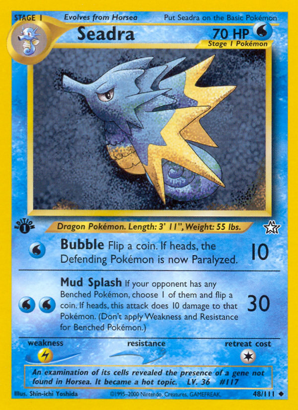 Seadra (48/111) [Neo Genesis 1st Edition] | Silver Goblin