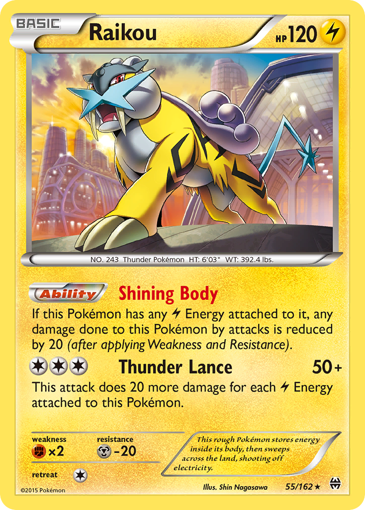 Raikou (55/162) [XY: BREAKthrough] | Silver Goblin