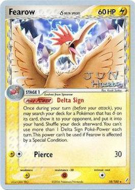 Fearow (18/100) (Delta Species) (Flyvees - Jun Hasebe) [World Championships 2007] | Silver Goblin