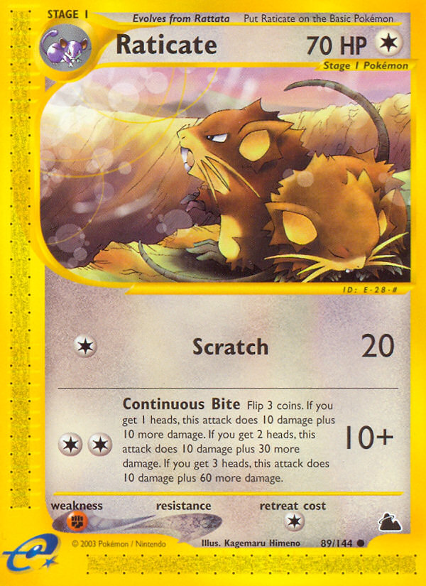 Raticate (89/144) [Skyridge] | Silver Goblin