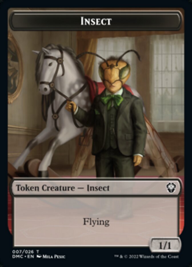 Phyrexian // Insect Double-Sided Token [Dominaria United Tokens] | Silver Goblin
