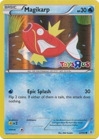 Magikarp (22/83) (Toys R Us Promo) [XY: Generations] | Silver Goblin