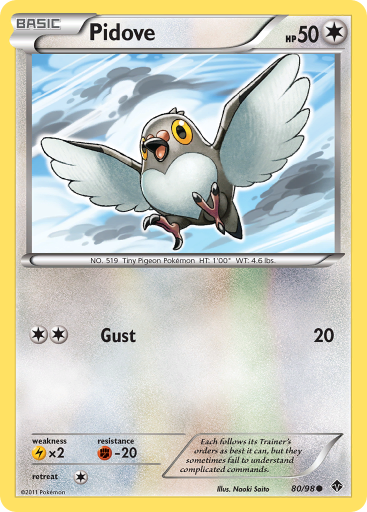 Pidove (80/98) [Black & White: Emerging Powers] | Silver Goblin