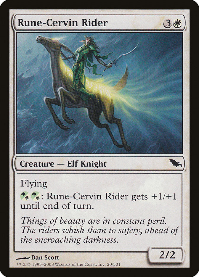 Rune-Cervin Rider [Shadowmoor] | Silver Goblin