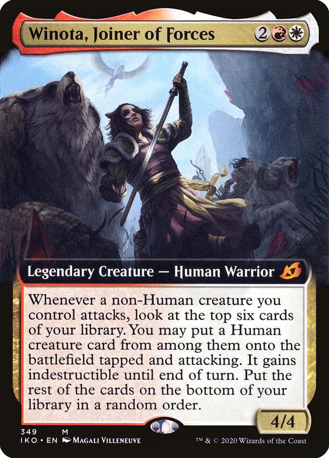 Winota, Joiner of Forces (Extended Art) [Ikoria: Lair of Behemoths] | Silver Goblin