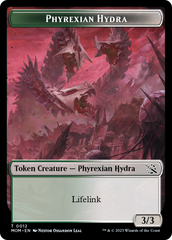Elemental (9) // Phyrexian Hydra (12) Double-Sided Token [March of the Machine Tokens] | Silver Goblin