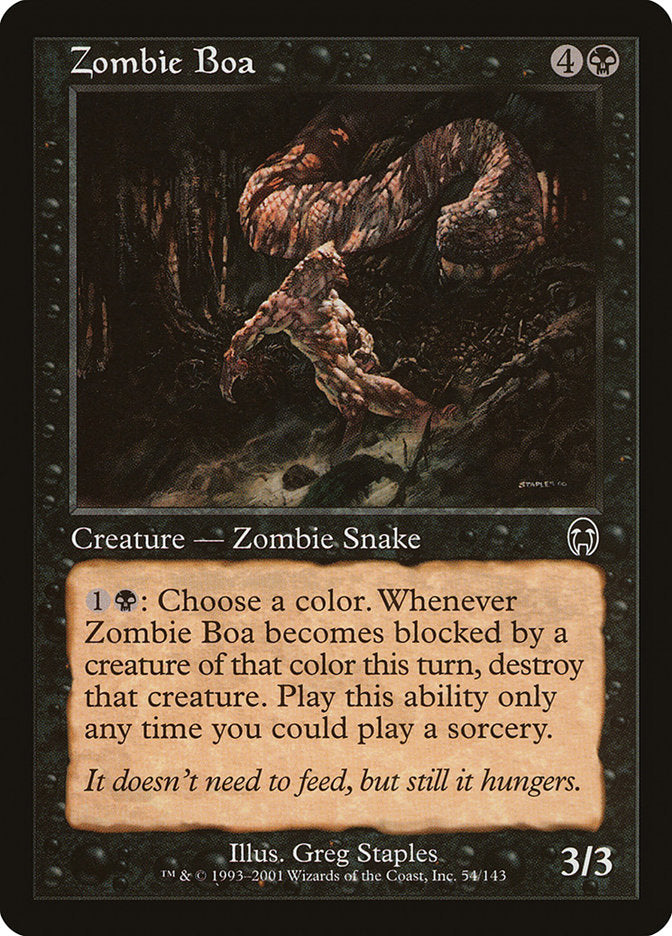 Zombie Boa [Apocalypse] | Silver Goblin