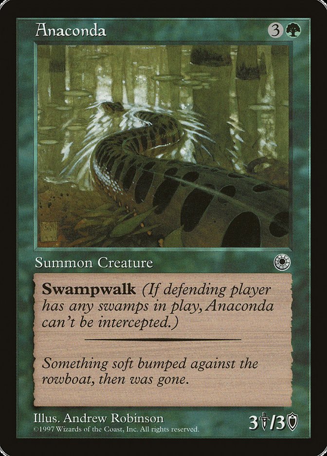 Anaconda (With Flavor Text) [Portal] | Silver Goblin