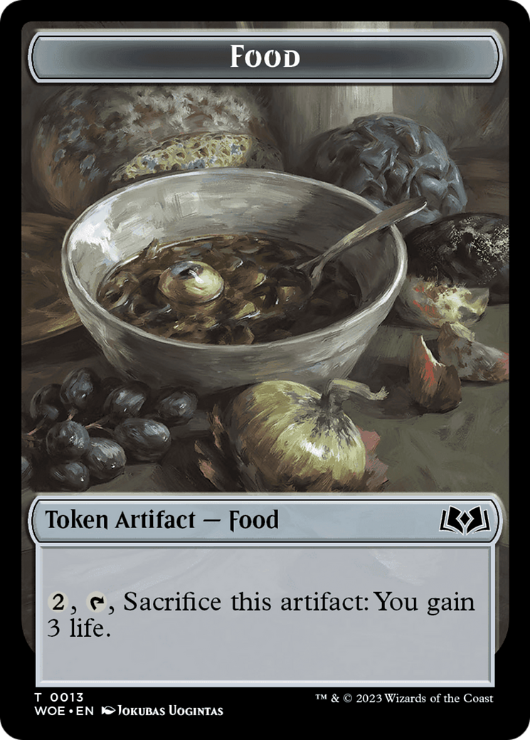 Beast // Food (0013) Double-Sided Token [Wilds of Eldraine Tokens] | Silver Goblin