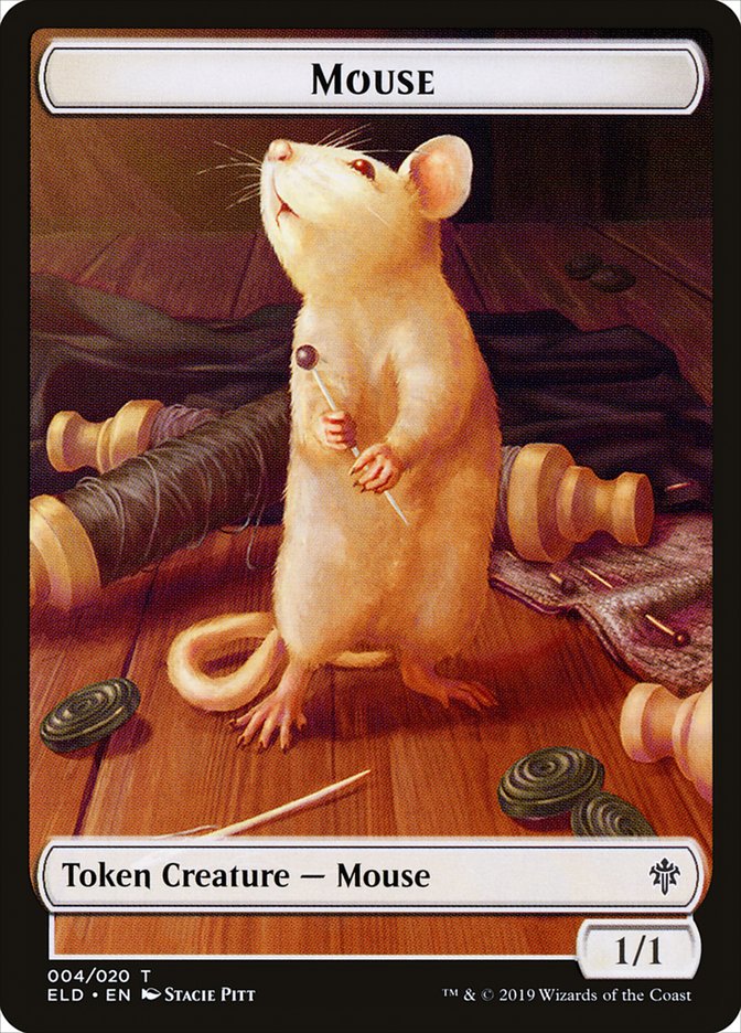 Mouse Token [Throne of Eldraine Tokens] | Silver Goblin