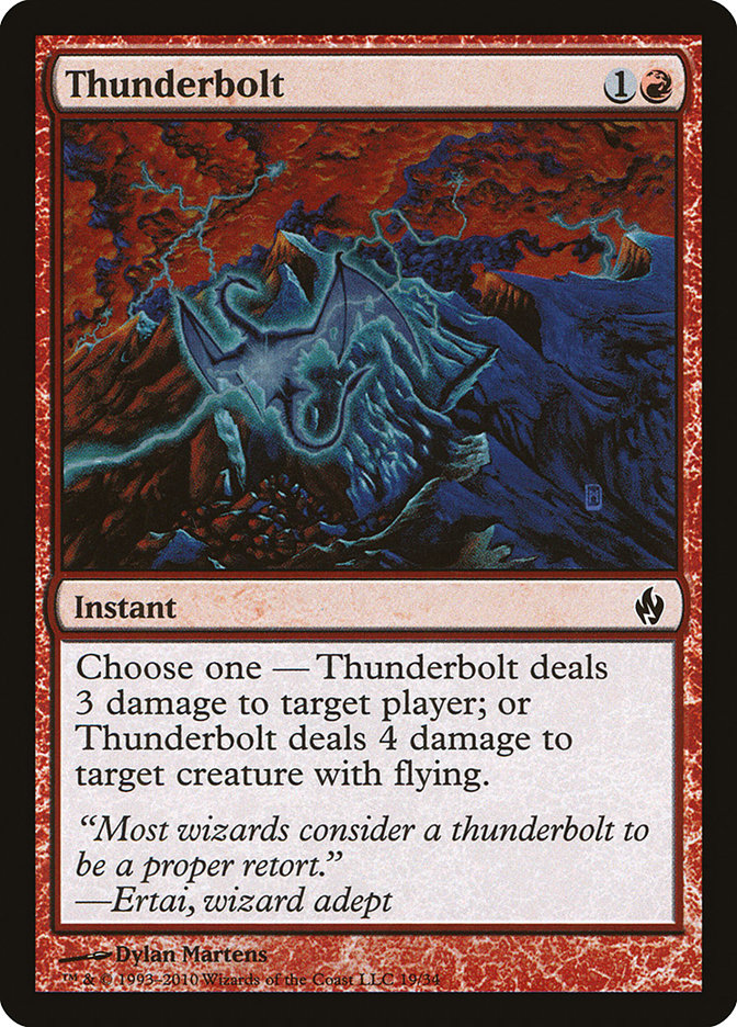 Thunderbolt [Premium Deck Series: Fire and Lightning] | Silver Goblin