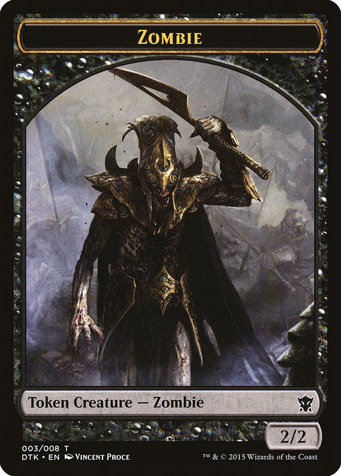 Zombie Token [Dragons of Tarkir Tokens] | Silver Goblin