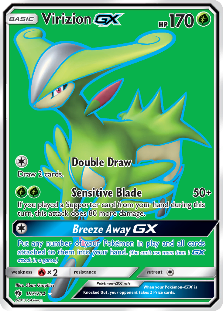 Virizion GX (197/214) [Sun & Moon: Lost Thunder] | Silver Goblin