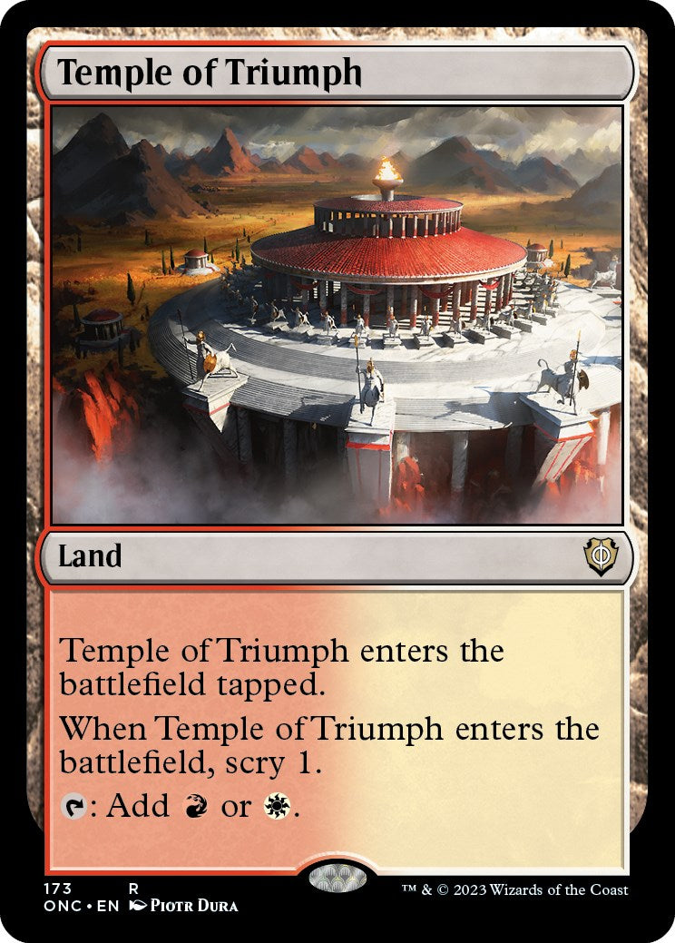 Temple of Triumph [Phyrexia: All Will Be One Commander] | Silver Goblin