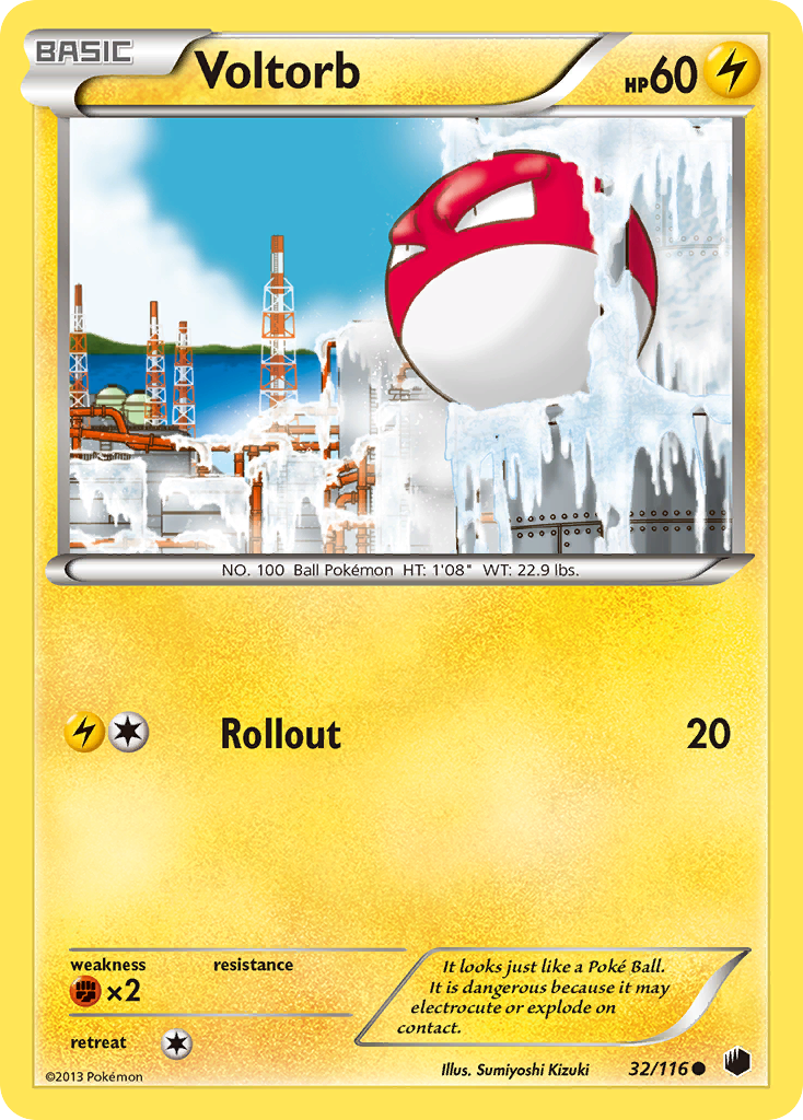 Voltorb (32/116) [Black & White: Plasma Freeze] | Silver Goblin