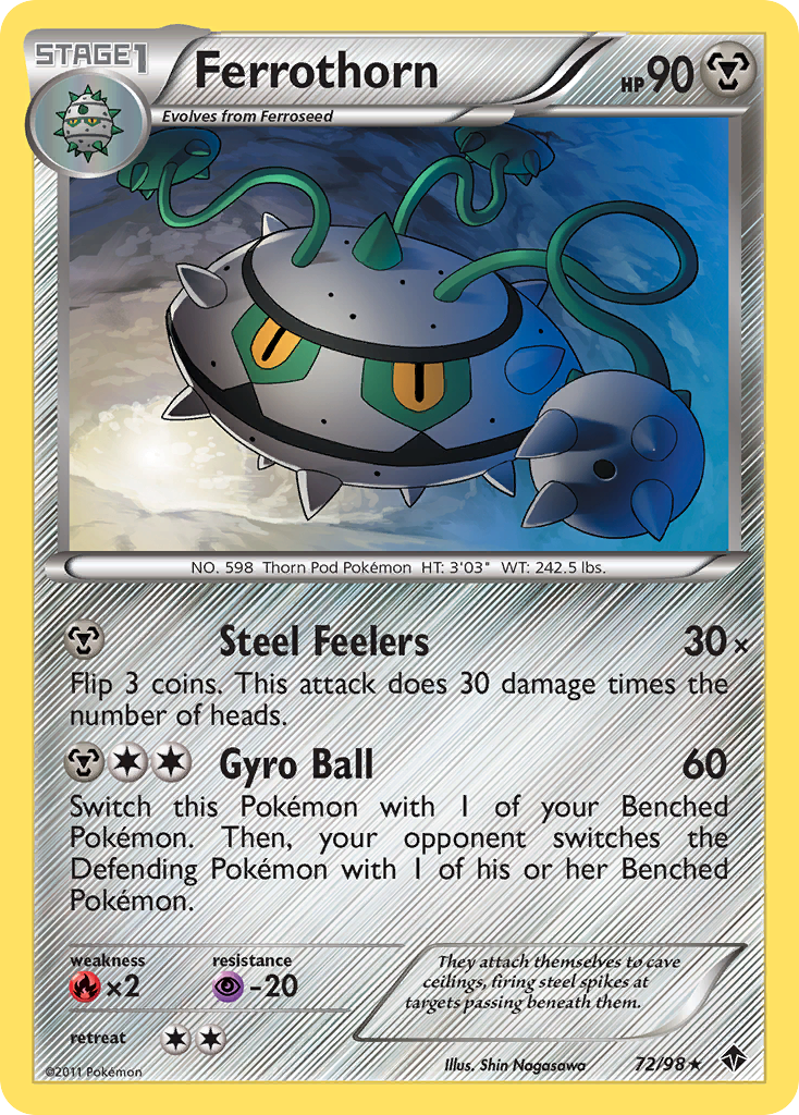 Ferrothorn (72/98) [Black & White: Emerging Powers] | Silver Goblin