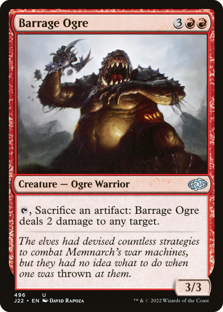 Barrage Ogre [Jumpstart 2022] | Silver Goblin