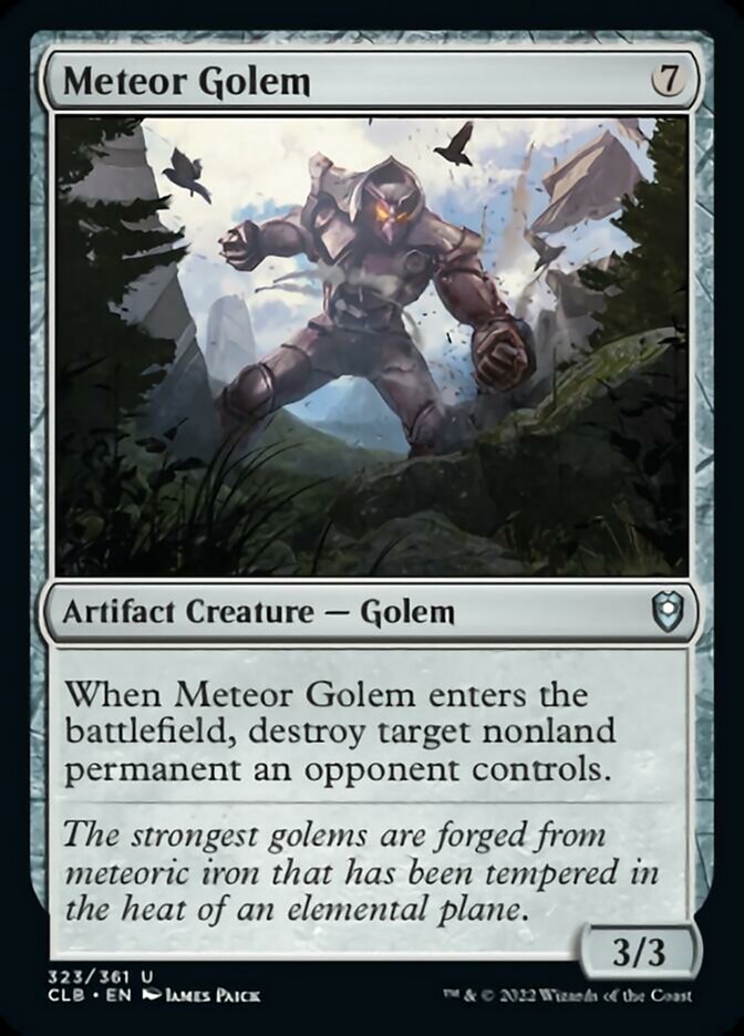 Meteor Golem [Commander Legends: Battle for Baldur's Gate] | Silver Goblin