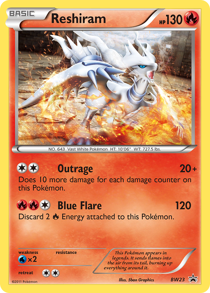 Reshiram (BW23) [Black & White: Black Star Promos] | Silver Goblin