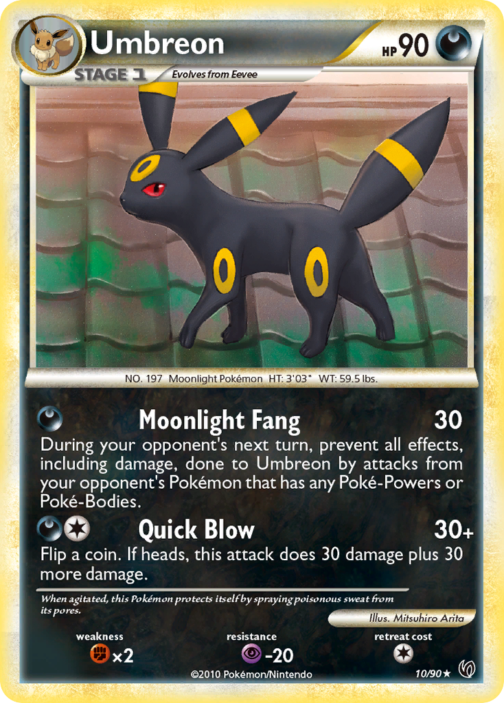 Umbreon (10/90) [HeartGold & SoulSilver: Undaunted] | Silver Goblin